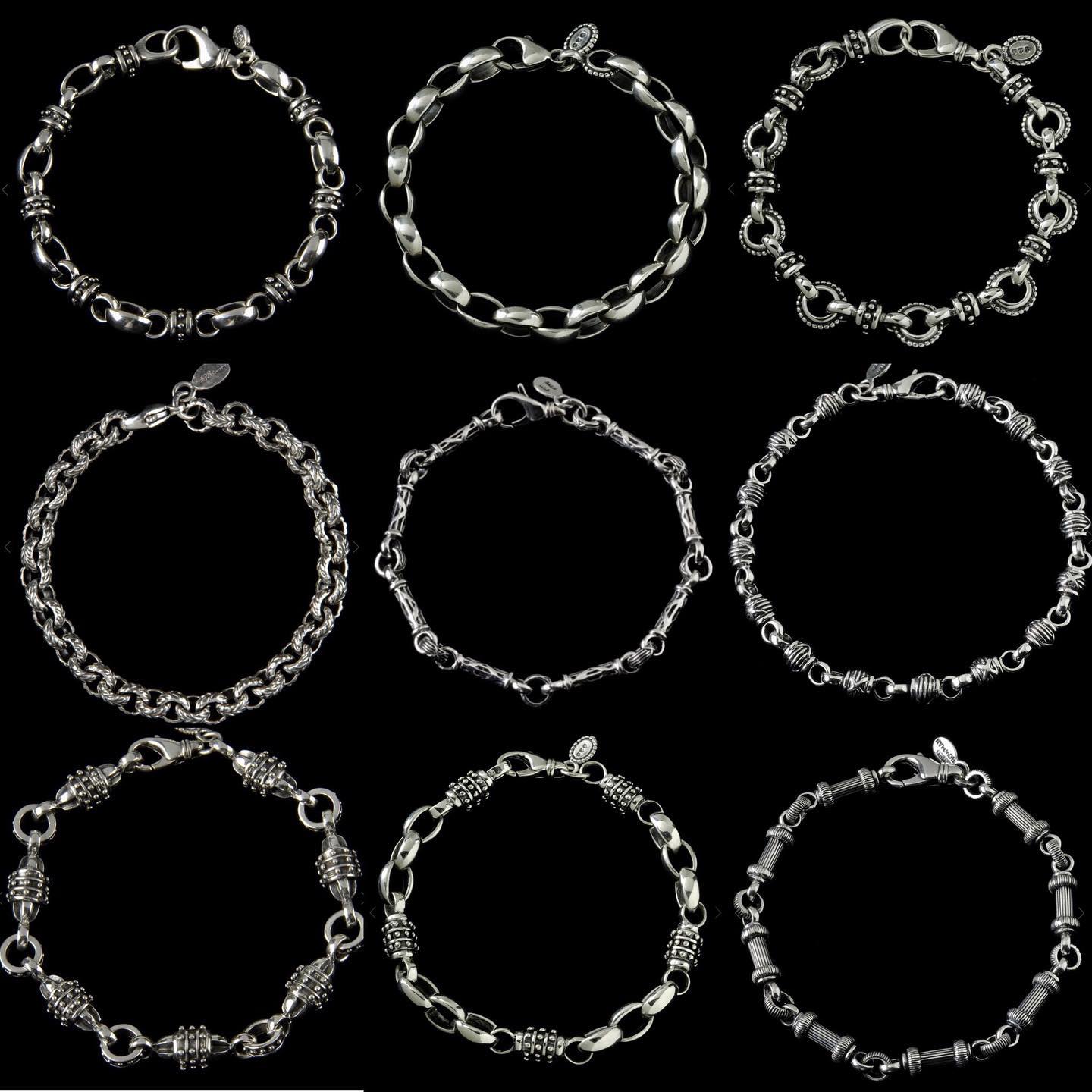 Handmade Sterling Silver Stacking Bracelets by Bowman Originals, Sarasota