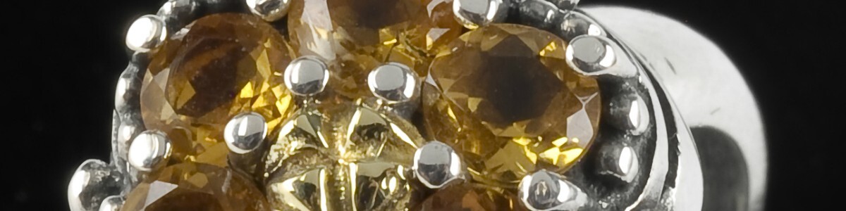 Citrine Cluster Ring