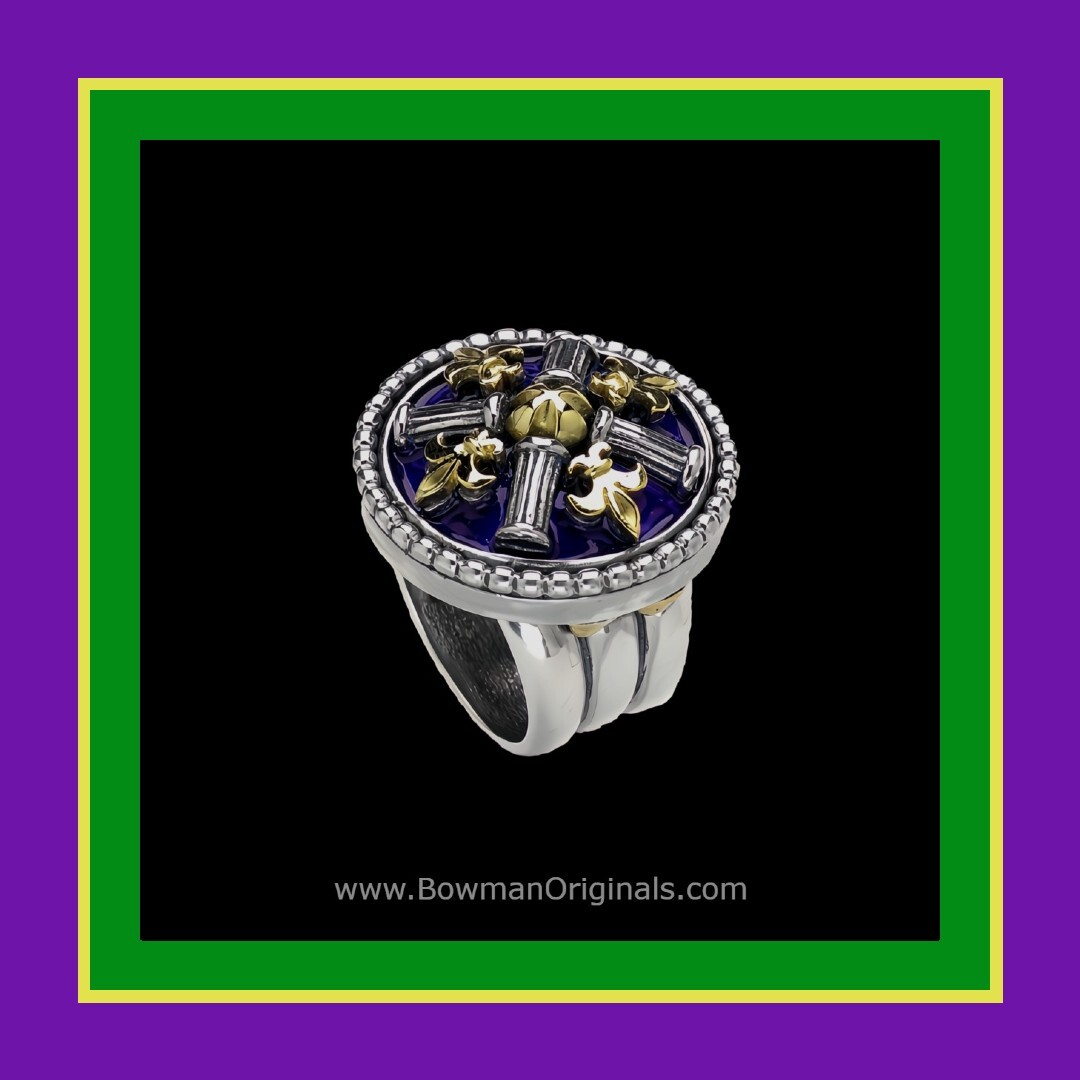 Fleur de Lis ring handmade by Bowman Originals